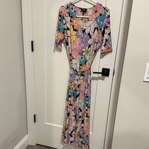 MSK Vibrant Floral Maxi Dress